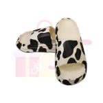 Cow Pattern Black & White Slippers for Soft Animals Cow Summer Slides Bathroom Non-Slip Beach Sandals - Image 3