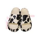 Cow Pattern Black & White Slippers for Soft Animals Cow Summer Slides Bathroom Non-Slip Beach Sandals - Image 5