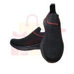 Men Shoes Comfortable Mens Casual Shoes Breathable Lightweight Slip-on Sneakers Shoes Black Red White - Image 3