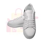 Macqueen Mens Tennis Sports Running Casual Vulcanized Skateboard Platform White Shoes - Image 3