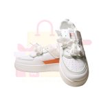 Shoes White Autumn Leather Korean Platform Sneakers Walking Student Outdoor Lace Up Vulcanize Shoes - Image 3
