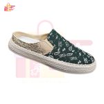 Half Shoes For Men Mules Canvas Flat Slippers Summer Backless Loafers Fashion Man
