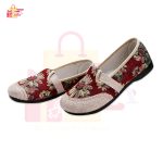 Fashion Low-Cut Straw Woven Pumps Ethnic Style Embroidered Girls Flower Prin Shoes - Image 2