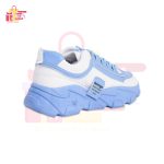 Womens Chunky Sneakers Blue White - Image 3