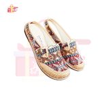 Women Slipper Ethnic Embroidery Summer Flat Shoe Linen Wedge Cloth Shoes Soft Sole - Image 3