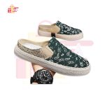 Half Shoes For Men Mules Canvas Flat Slippers Summer Backless Loafers Fashion Man - Image 3