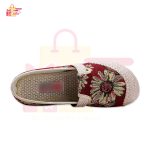 Fashion Low-Cut Straw Woven Pumps Ethnic Style Embroidered Girls Flower Prin Shoes - Image 3