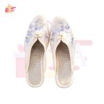 Women Cotton 7 Colors Embroidered Flat Slippers Summer Shoes - Image 5
