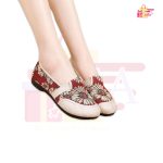 Fashion Low-Cut Straw Woven Pumps Ethnic Style Embroidered Girls Flower Prin Shoes - Image 5