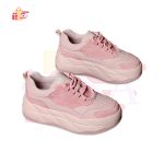 Leather Platform Wedge Sneaker Chunky Casual Vulcanize Comfy Fashion - Image 3