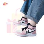 High Top Lace-up Pink Sneakers For Women - Image 3