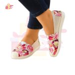 Summer Fashion Ladies New Design Fabric Women Sneaker - Flower Print Loafer/Tommy Sneakers - Image 3