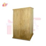 Classic Plain Wooden Almirah with Double Doors | চিটাগাং সেগুন কাঠের 2 পাট আলমারি | 2 PALLA ALMIRAH