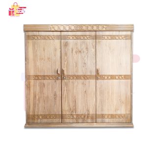 Classic Wooden 3-Door Almirah
