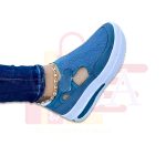 Ladies Casual Blue Breathable Sneakers - Image 4