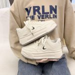 White Chunky Platform Sneakers